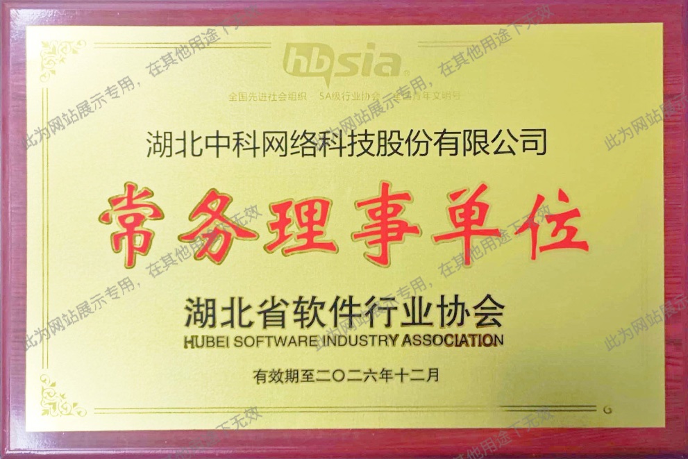 湖北省軟件行業(yè)協(xié)會常務(wù)理事單位
